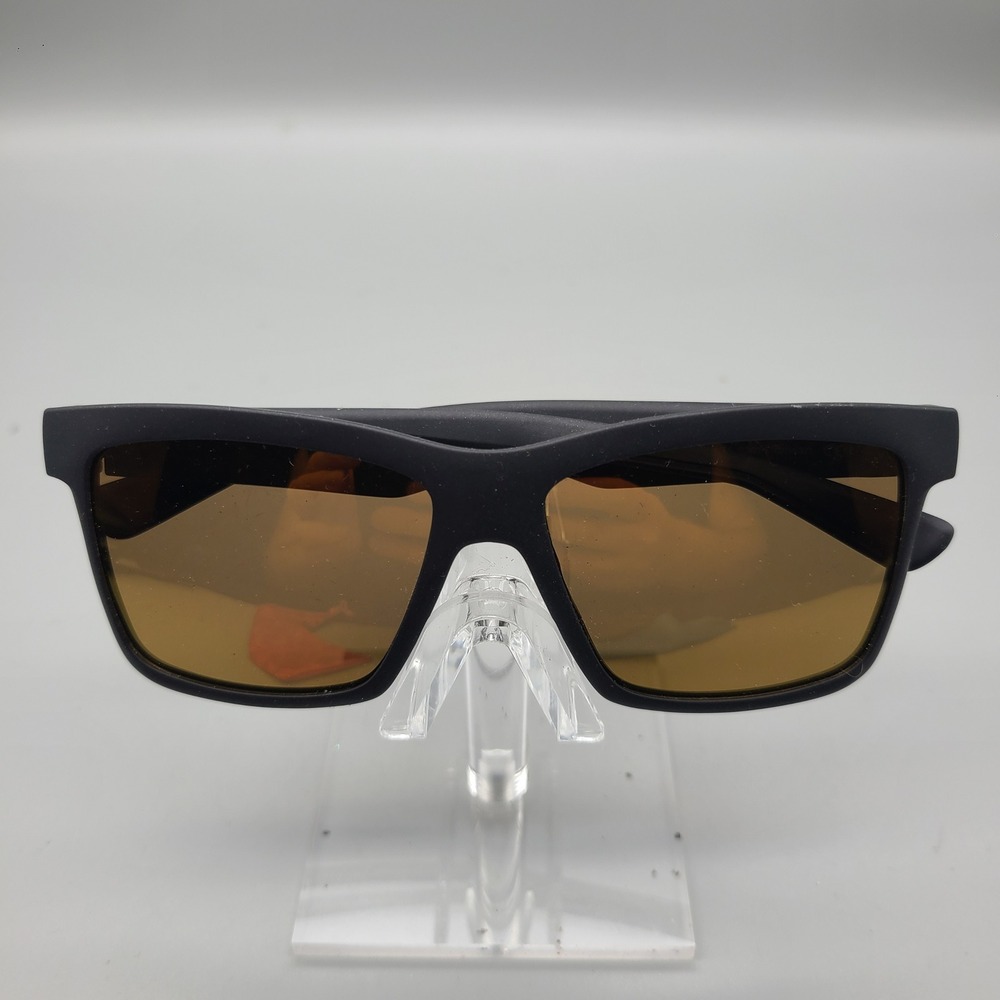 Nathan Sports Sunglasses Matte Black Frame Amber Lens Running Hiking Eyewear
